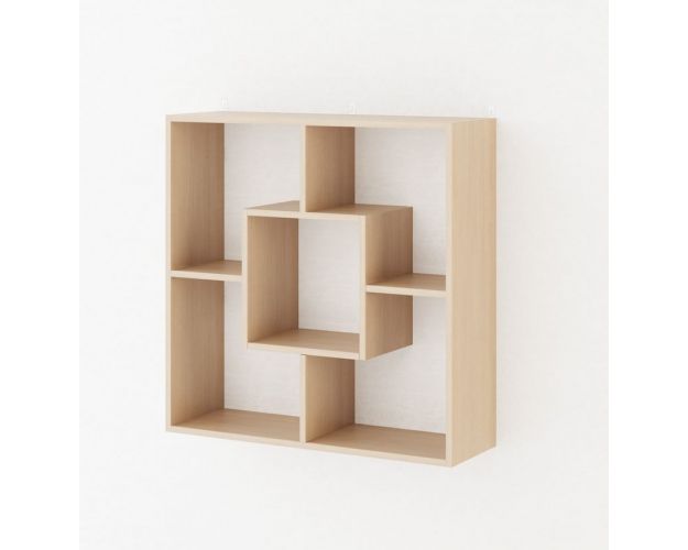Полка Квадрат (Беленый дуб)