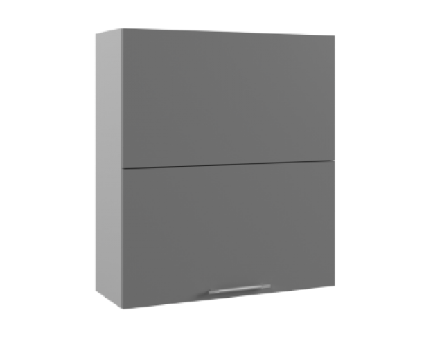 Тренто ВПГПМ 800 шкаф верхний с подъемным механизмом высокий (Лунный свет/корпус Серый)