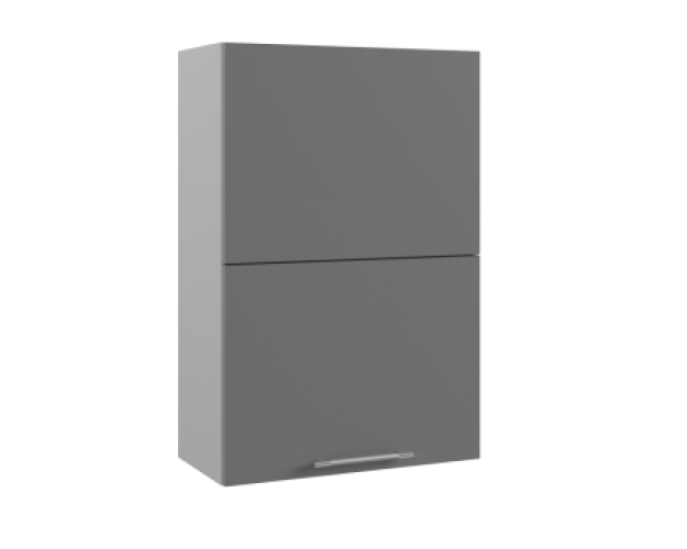 Тренто ВПГПМ 600 шкаф верхний с подъемным механизмом высокий (Лунный свет/корпус Серый)