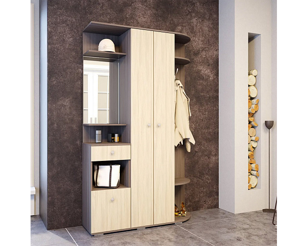 Прихожая Виза ясень шимо светлый / ясень шимо темный