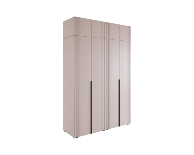 Шкаф четырехдверный Катрин К2 кашемир / фрапучино матовый