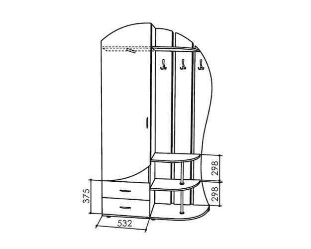 Прихожая Рада (венге/дуб млечный)