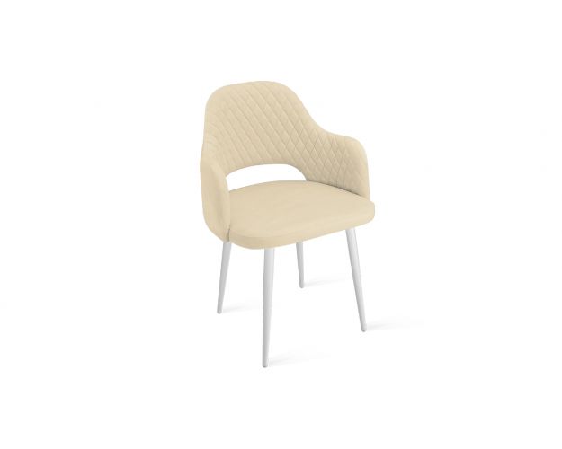 Стул «Калипсо» К1К Белый/Велюр Confetti Cream