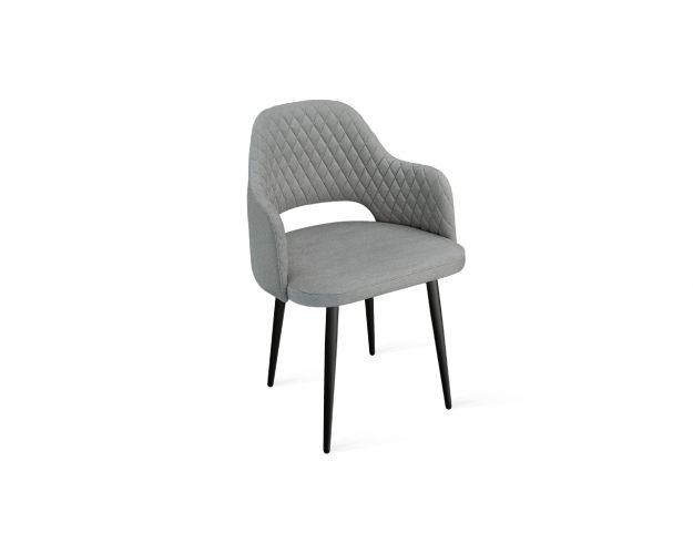 Стул «Калипсо» К1К Черный муар/Микровелюр Jercy Silver