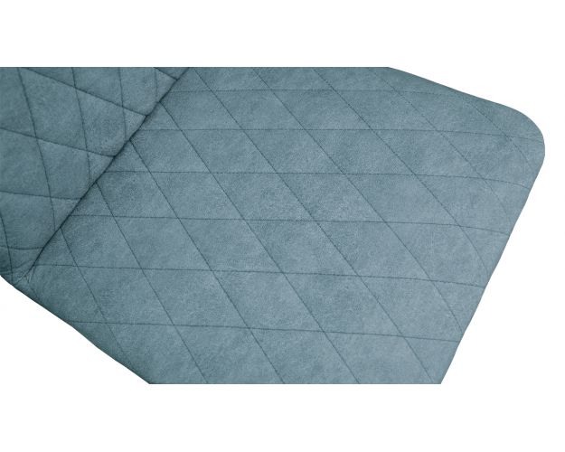 Стул «Стенли» К1С Черный муар/Микровелюр Duna Dustry Blue