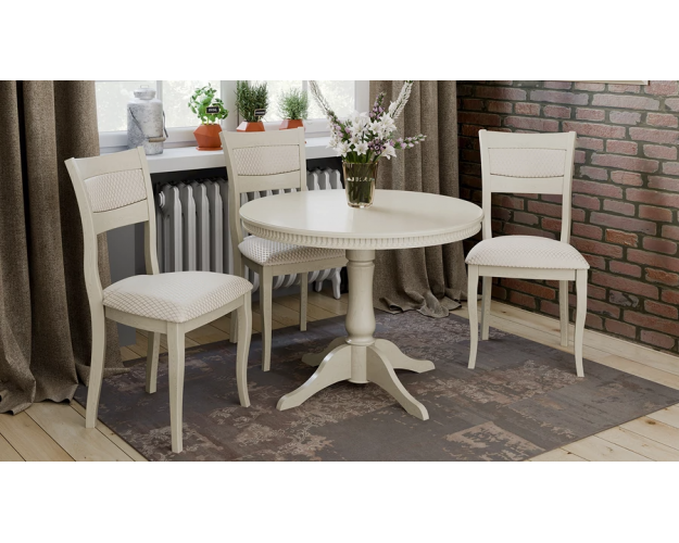 Стол обеденный Орландо Т1 исп.2 - Б-111 слоновая кость