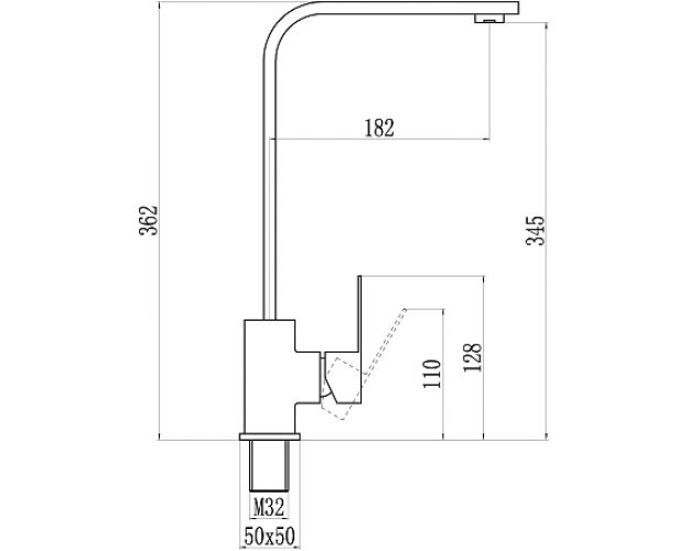 Смеситель для кухонной мойки из нержавеющей стали Savol S-SUS3001