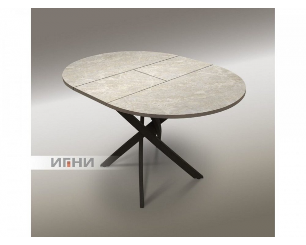 Стол обеденный раздвижной Смит королевский опал светлый